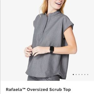 Figs Rafaela Heather Gray Top XS
